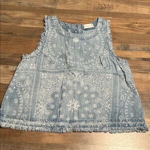 NWOT Altar’d State denim top